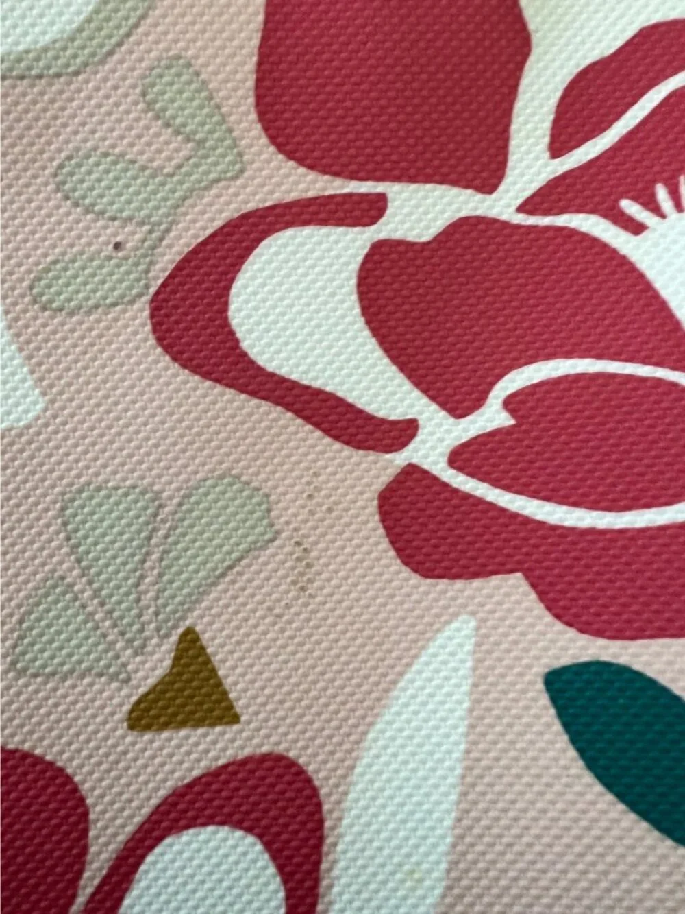 Fossil Mothers Day Large Shopper Tote Shoulder Bag Purse Pink Floral Print Key - Picture 11 of 11